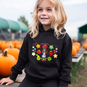 Kids’ hoodies with Miss Cutesy