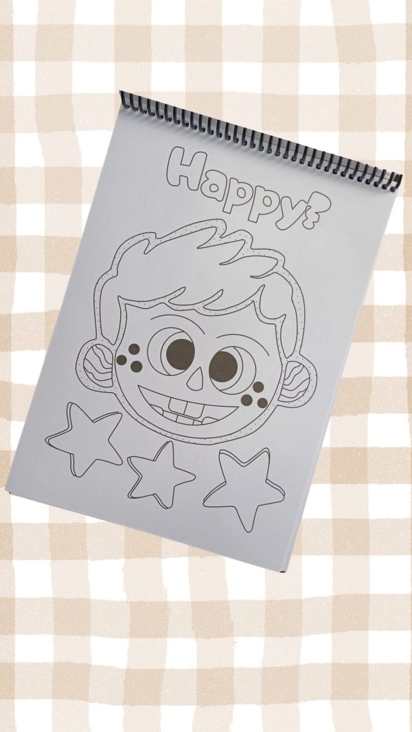 Happy feelings colourig page.