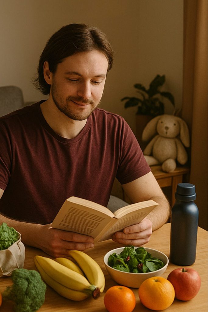Simple timeline showing health improvements from better habits-2