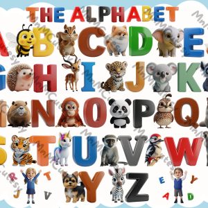 Make learning letters exciting with our A–Z Animal Alphabet Card.