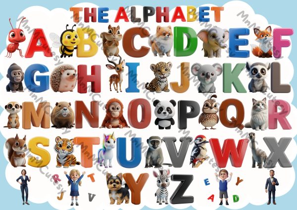Make learning letters exciting with our A–Z Animal Alphabet Card.