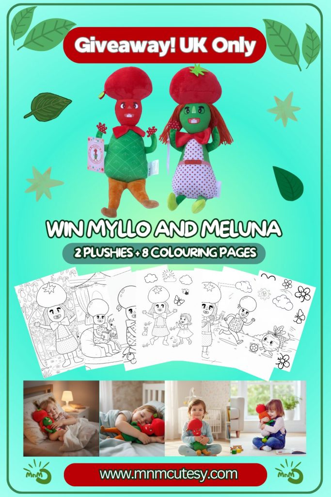 Myllo and Meluna Giveaway. 2 plushies and 8 colouring drawings